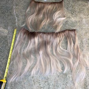 Blonde Rooted Hand-tied Hair extensions